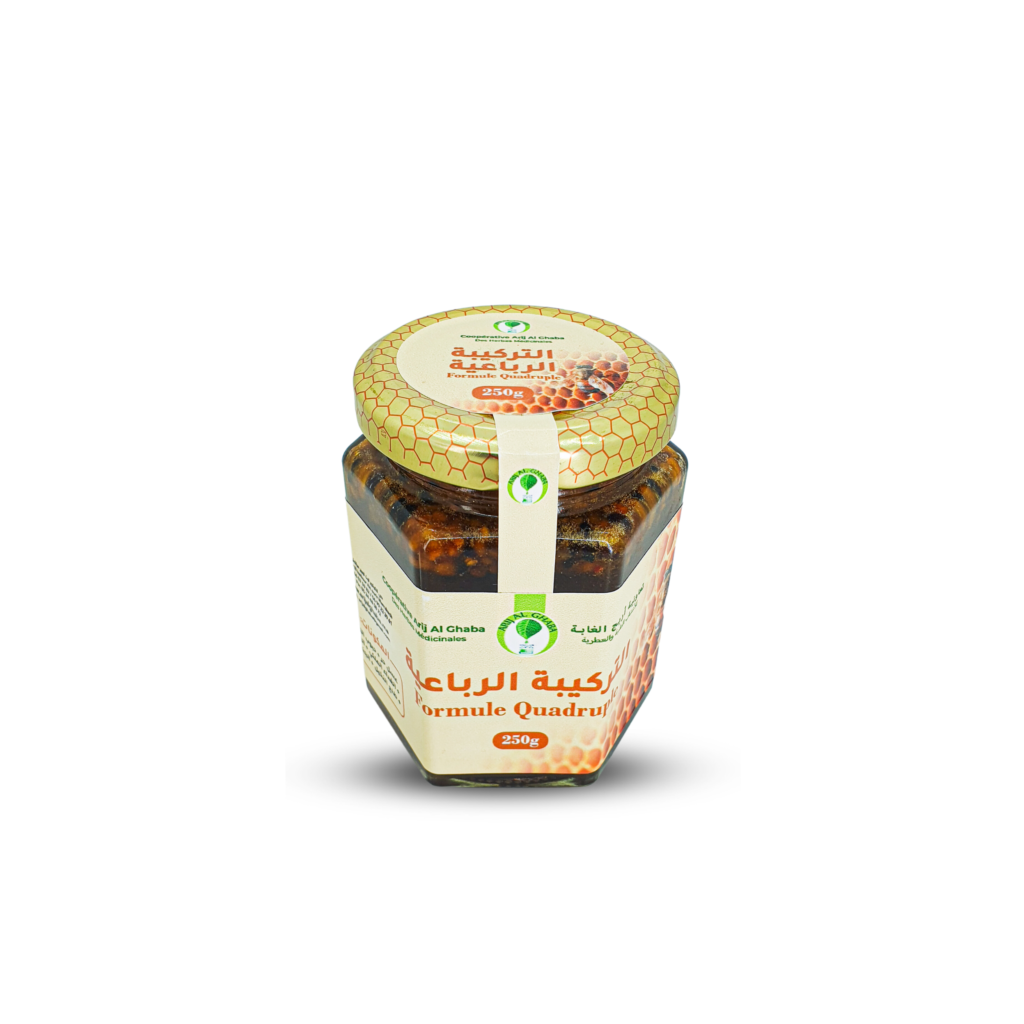 Quadruple Formula - Honey, Pollen, Royal Jelly, Propolis & Palm Pollen
