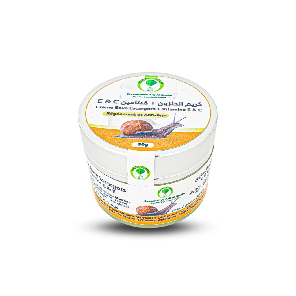 Regenerating anti-aging cream with snail slime + vitamins C & E