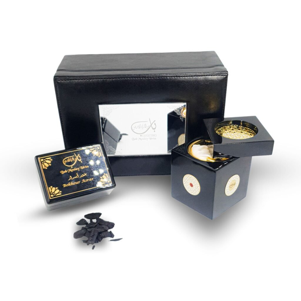 طرد فاخر : مبخرة VIP + بخور أسرار VIP بني
