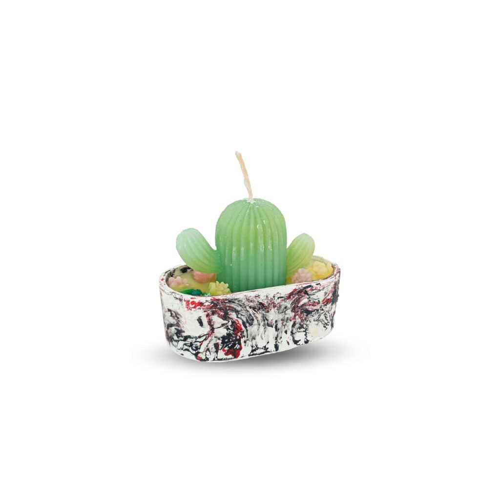 Essential Oil Bouquet Candle with Holder - Image 2