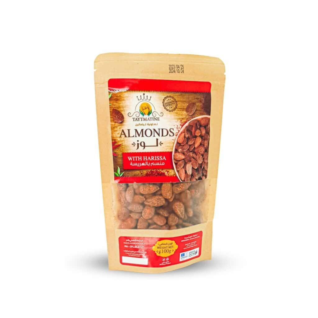 Roasted almonds with Harissa