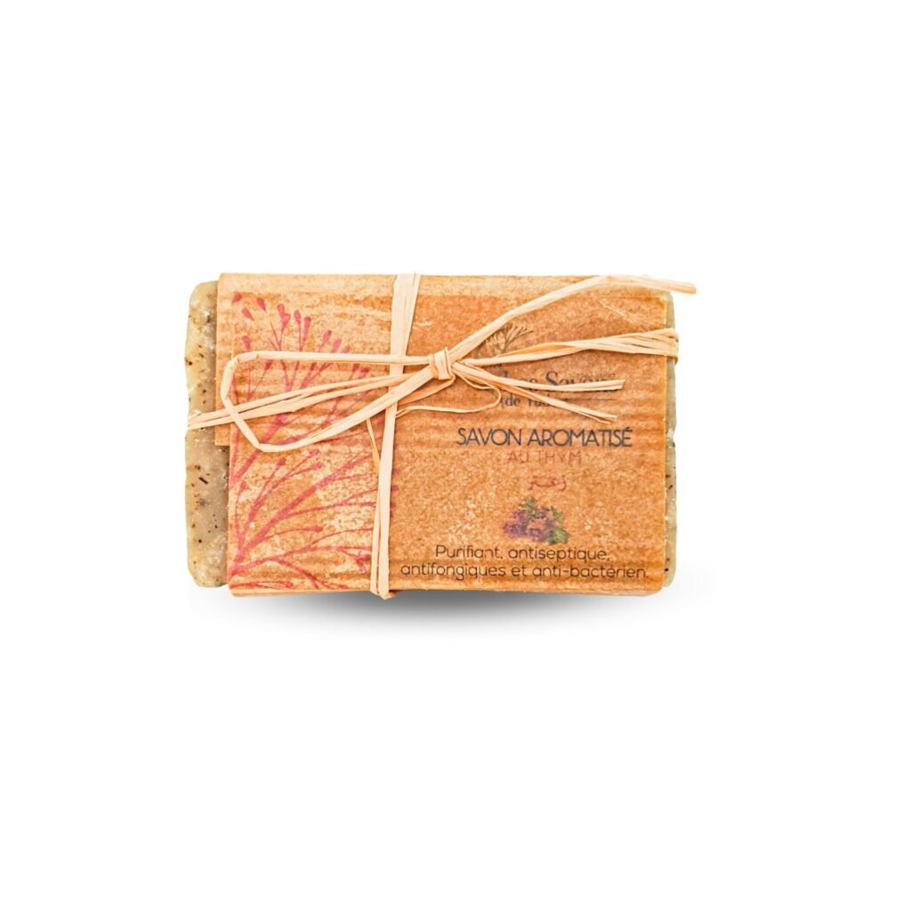 Natural soap flavored with Thyme