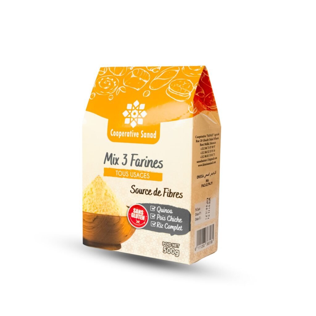Mix 3 Farines Sans Gluten - Riche en Fibres et Saveurs – Image 2