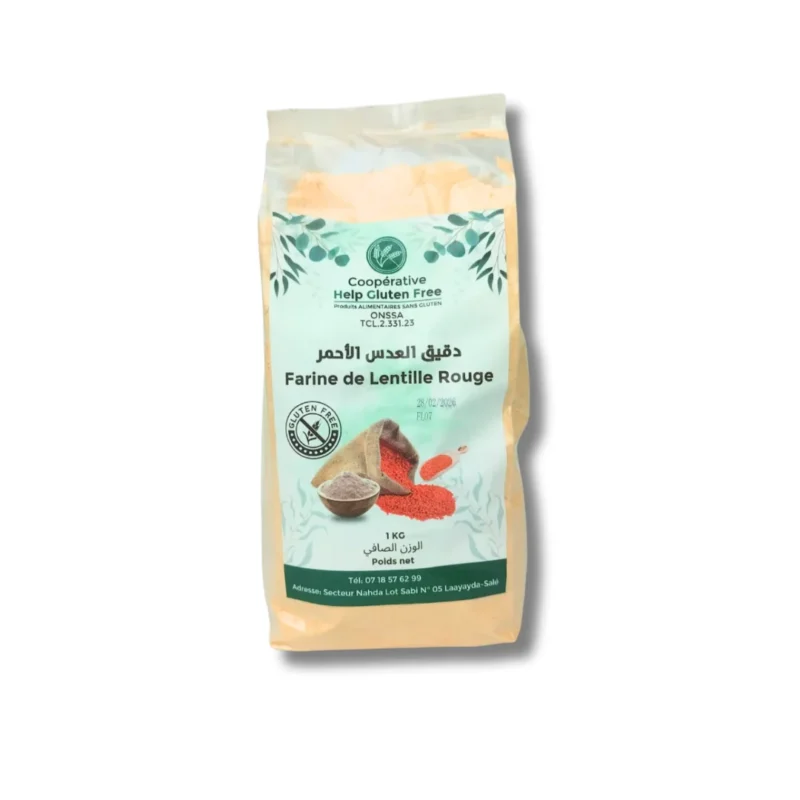 Farine de Lentilles Rouges Sans Gluten
